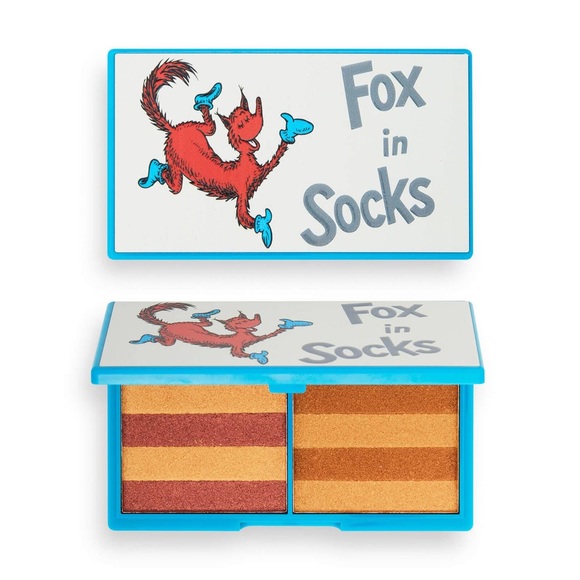I Heart Revolution x Dr Seuss Fox in Socks Face Palette Cosmetic Highlighter NWT - Picture 3 of 5